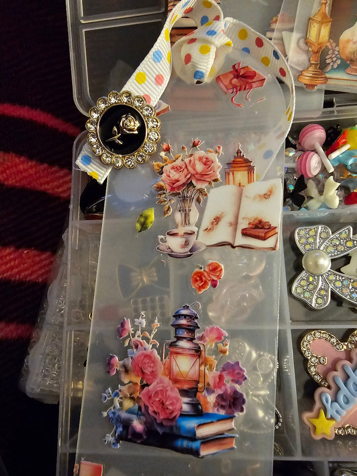 Handmade Unique Book Charm Bookmark -Clay By Design