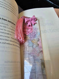Handmade Customizable Bookmarks - 3 Pack Bookmark Bundle with pink tassel